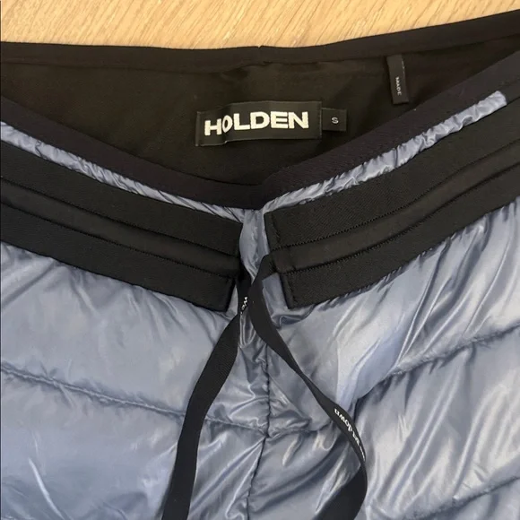 Holden Blue and Black down Quilted Pants NEW size small - Picture 2 of 3